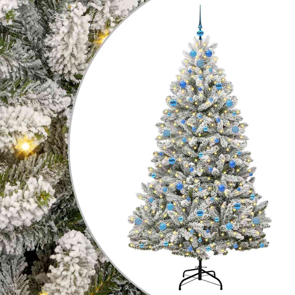 Vidaxx árbol de Navidad artificial con 300 LED verde y blanco 210 cm PVC y metal