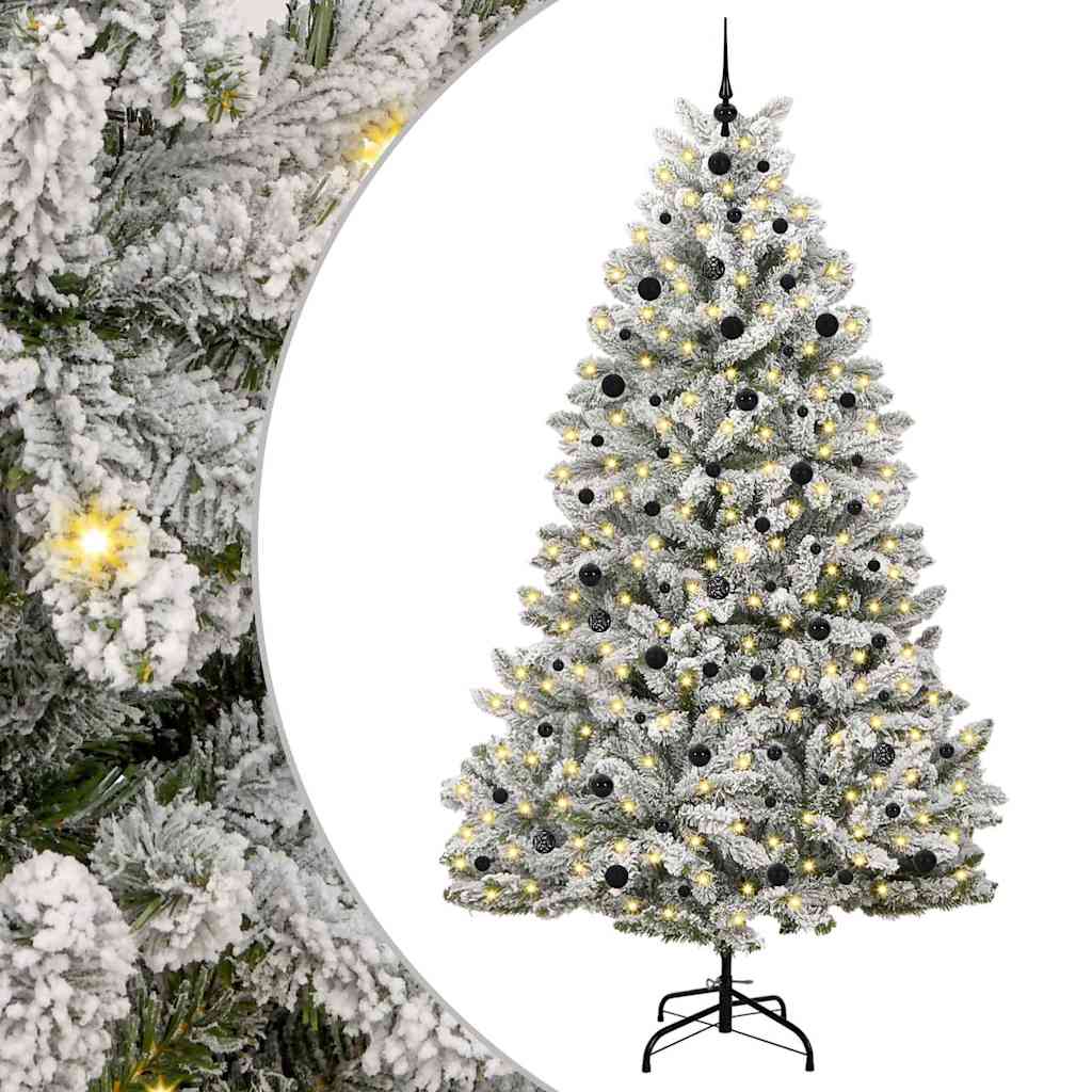 Albero di Natale artificiale Vidaxx con 300 LED verdi e bianchi, 240 cm in PVC e metallo