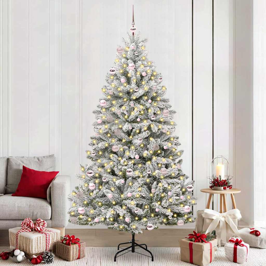 Árbol de Navidad artificial Vidaxx con 300 LED verdes y blancos, 240 cm PVC y metal