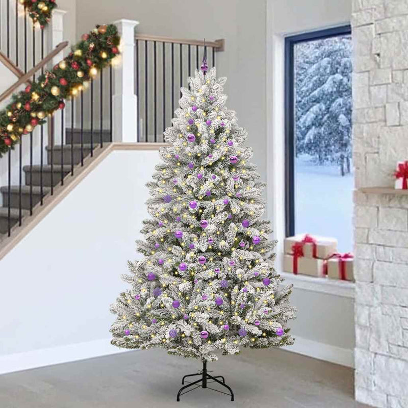 Albero di Natale artificiale Vidaxx con 300 LED verdi e bianchi, 240 cm in PVC e metallo