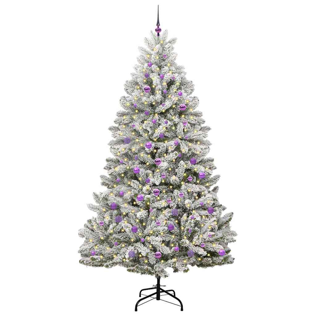 Albero di Natale artificiale Vidaxx con 300 LED verdi e bianchi, 240 cm in PVC e metallo