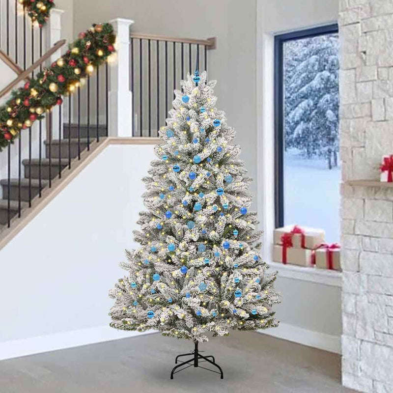 Albero di Natale artificiale Vidaxx con 300 LED verdi e bianchi, 240 cm in PVC e metallo