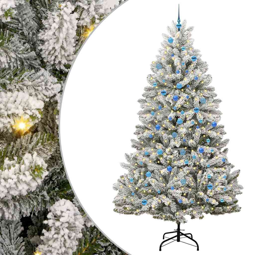 Albero di Natale artificiale Vidaxx con 300 LED verdi e bianchi, 240 cm in PVC e metallo
