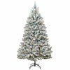 Albero di Natale artificiale Vidaxx con 300 LED verdi e bianchi, 240 cm in PVC e metallo