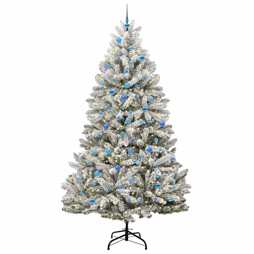 Albero di Natale artificiale Vidaxx con 300 LED verdi e bianchi, 240 cm in PVC e metallo