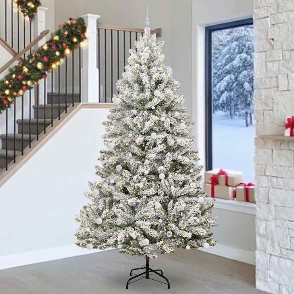 Árbol de Navidad artificial Vidaxx con 300 LED verdes y blancos, 270 cm PVC y metal
