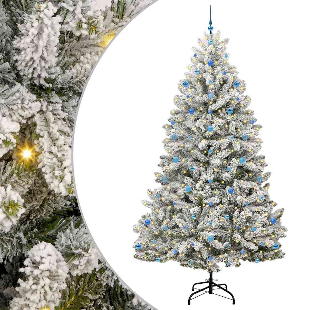 Albero di Natale artificiale Vidaxx con 300 LED verdi e bianchi, 270 cm in PVC e metallo