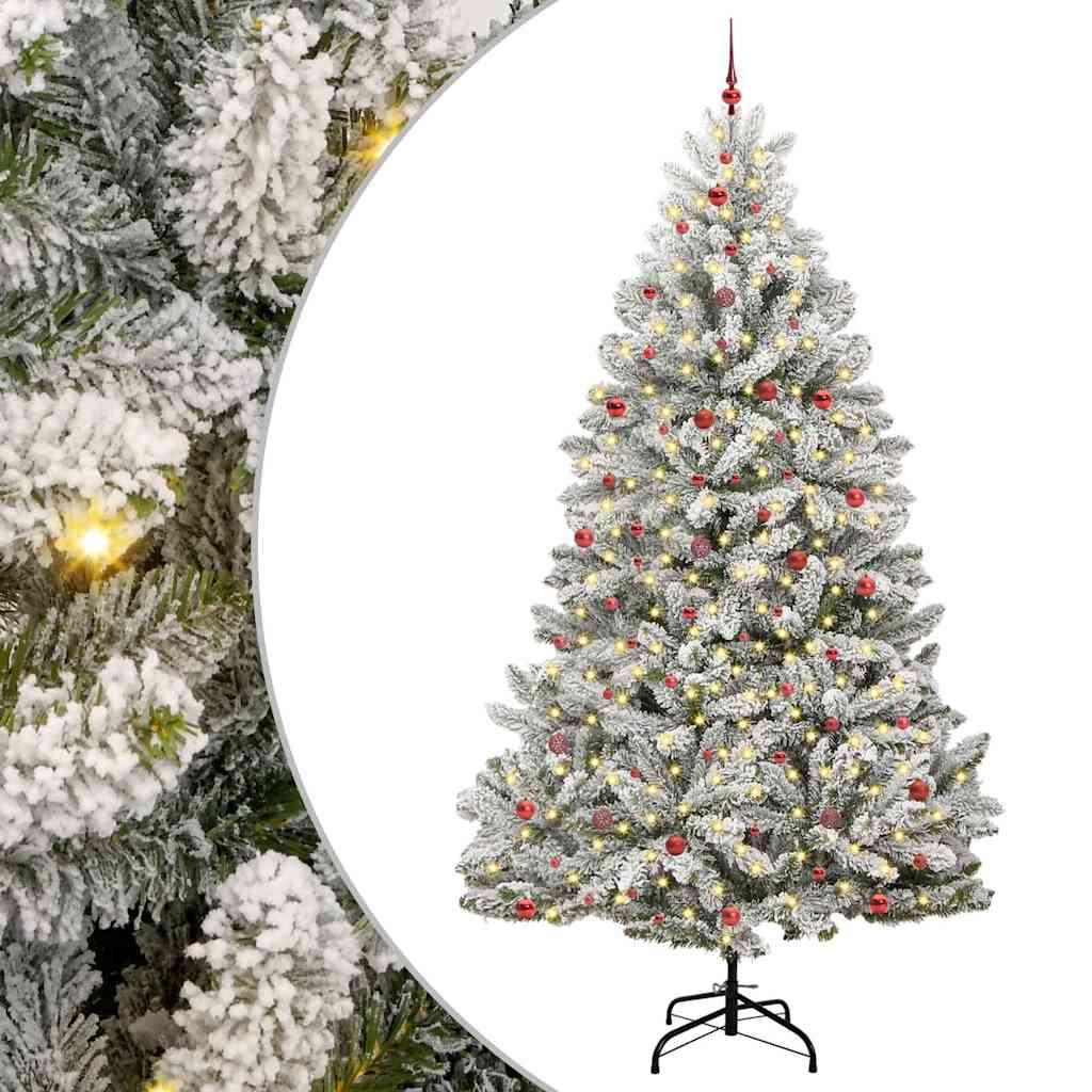 Albero di Natale artificiale Vidaxx con 300 LED verdi e bianchi, PVC e metallo da 300 cm