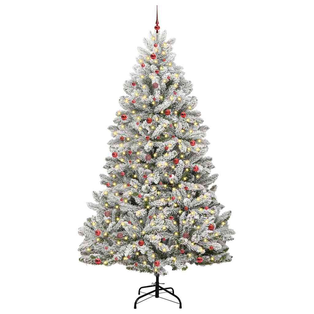 Albero di Natale artificiale Vidaxx con 300 LED verdi e bianchi, PVC e metallo da 300 cm