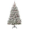 Vidaxl kunstkerstboom met 300 led groen en wit 300 cm pvc en metaal