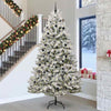 Vidaxl kunstkerstboom met 300 led groen en wit 300 cm pvc en metaal