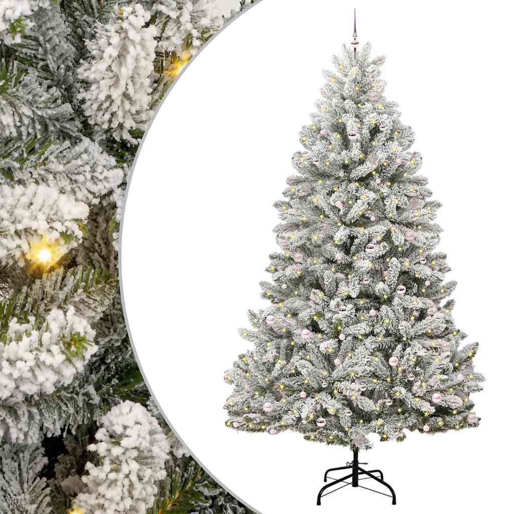 Albero di Natale artificiale Vidaxx con 300 LED verdi e bianchi, PVC e metallo da 300 cm