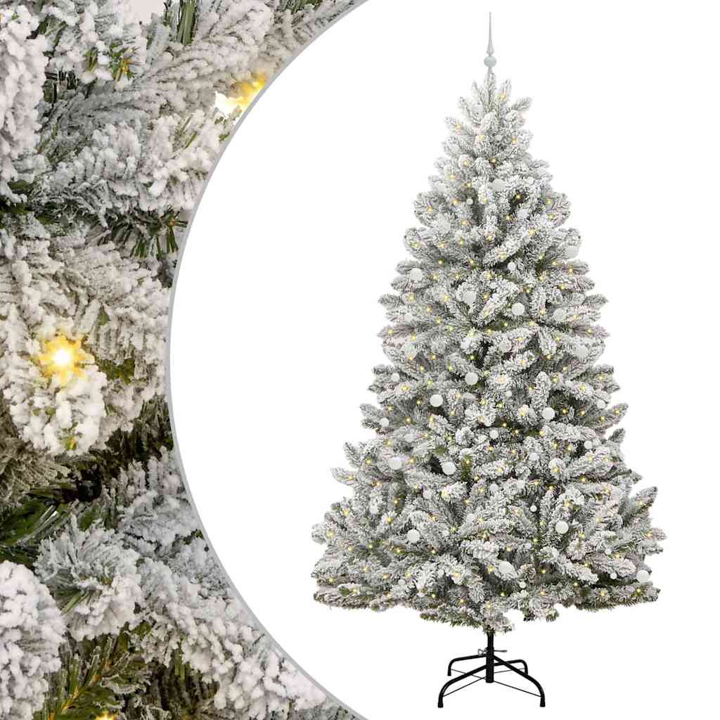 Albero di Natale artificiale Vidaxx con 300 LED verdi e bianchi, PVC e metallo da 300 cm