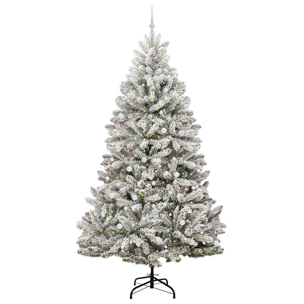 Albero di Natale artificiale Vidaxx con 300 LED verdi e bianchi, PVC e metallo da 300 cm
