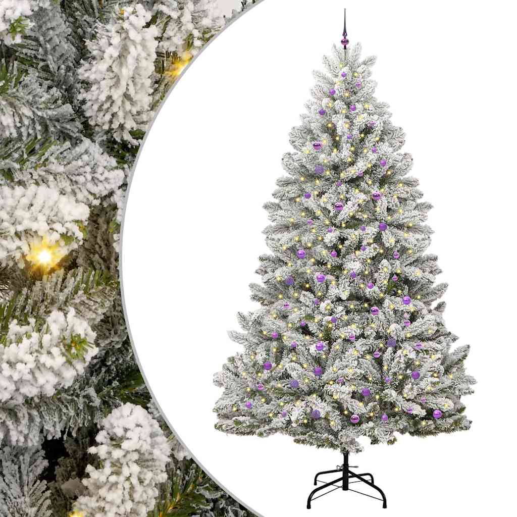Albero di Natale artificiale Vidaxx con 300 LED verdi e bianchi, PVC e metallo da 300 cm
