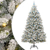 Vidaxl kunstkerstboom met 300 led groen en wit 300 cm pvc en metaal