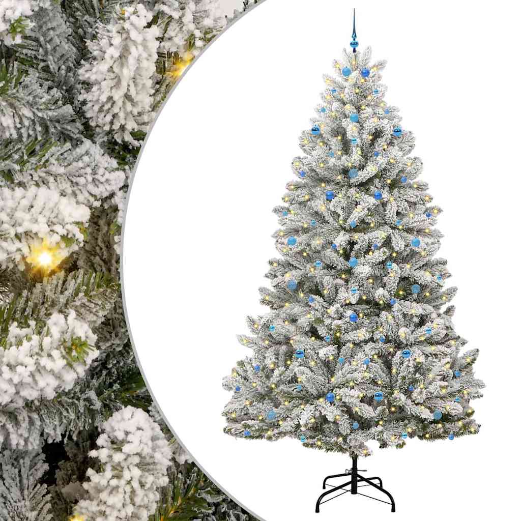 Albero di Natale artificiale Vidaxx con 300 LED verdi e bianchi, PVC e metallo da 300 cm