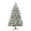 Vidaxl kunstkerstboom met 300 led groen en wit 300 cm pvc en metaal