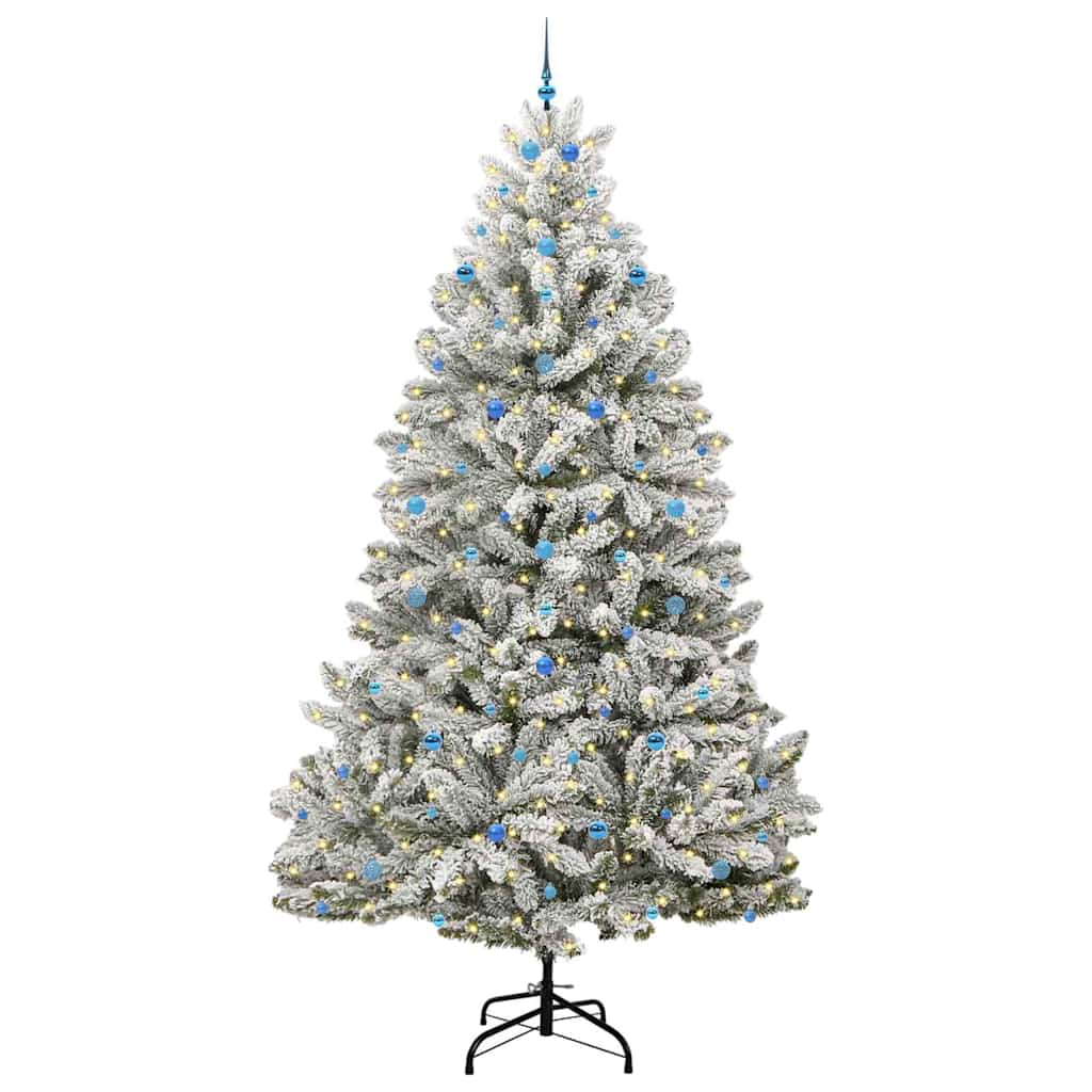 Albero di Natale artificiale Vidaxx con 300 LED verdi e bianchi, PVC e metallo da 300 cm
