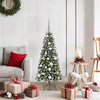 Albero di Natale artificiale VidaXL con 150 LED verdi, 120 cm in PVC e plastica e acciaio