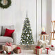 Albero di Natale artificiale VidaXL con 150 LED verdi, 120 cm in PVC e plastica e acciaio
