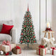 Albero di Natale artificiale VidaXL con 150 LED verdi, 120 cm in PVC e plastica e acciaio