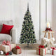 Albero di Natale artificiale VidaXL con 150 LED verdi, 120 cm in PVC e plastica e acciaio