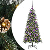 Albero di Natale artificiale VidaXL con 150 LED verdi, 120 cm in PVC e plastica e acciaio