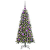 Albero di Natale artificiale VidaXL con 150 LED verdi, 120 cm in PVC e plastica e acciaio