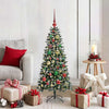 Vidaxl kunstkerstboom met 150 led groen 120 cm pvc en plastic en staal