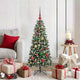 Albero di Natale artificiale VidaXL con 150 LED verdi, 120 cm in PVC e plastica e acciaio