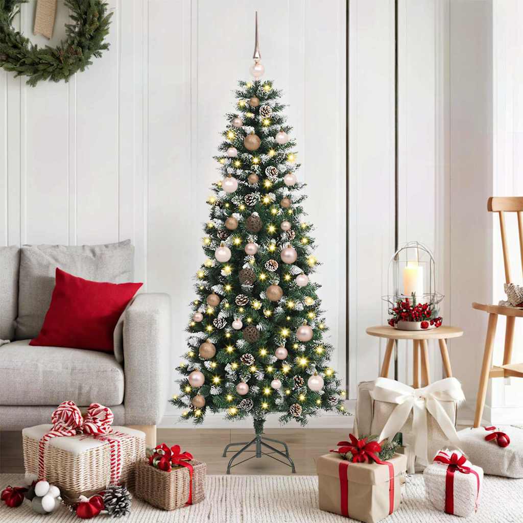 Árbol de Navidad artificial vidaxx con 150 LED verde, 150 cm PVC y plástico y acero