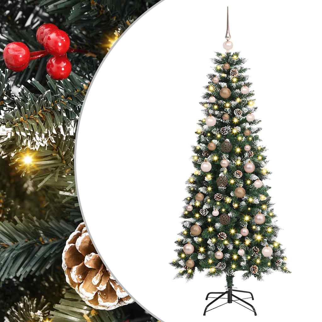 Árbol de Navidad artificial vidaxx con 150 LED verde, 150 cm PVC y plástico y acero