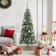 Albero di Natale artificiale VidaXL con 150 LED verdi, 150 cm in PVC e plastica e acciaio