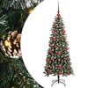 Albero di Natale artificiale VidaXL con 150 LED verdi, 150 cm in PVC e plastica e acciaio