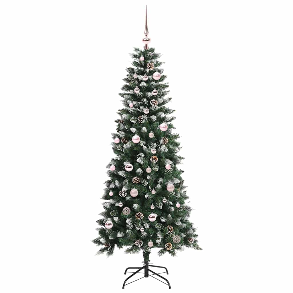 Albero di Natale artificiale VidaXL con 150 LED verdi, 150 cm in PVC e plastica e acciaio