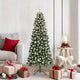 Albero di Natale artificiale VidaXL con 150 LED verdi, 150 cm in PVC e plastica e acciaio