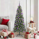 Albero di Natale artificiale VidaXL con 150 LED verdi, 150 cm in PVC e plastica e acciaio