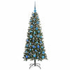 Árbol de Navidad artificial VidaXL con 150 LED verde, 150 cm PVC y plástico y acero