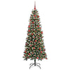 Vidaxl kunstkerstboom met 300 led groen 180 cm pvc en plastic en staal