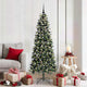 Albero di Natale artificiale Vidaxx con 300 LED verdi 180 cm in PVC e plastica e acciaio
