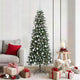 Albero di Natale artificiale Vidaxx con 300 LED verdi 180 cm in PVC e plastica e acciaio
