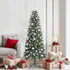 Albero di Natale artificiale Vidaxx con 300 LED verdi 180 cm in PVC e plastica e acciaio