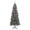 Albero di Natale artificiale Vidaxx con 300 LED verdi 180 cm in PVC e plastica e acciaio