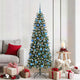 Albero di Natale artificiale Vidaxx con 300 LED verdi 180 cm in PVC e plastica e acciaio
