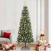 Albero di Natale artificiale VidaXL con 300 LED verdi, 210 cm in PVC e plastica e acciaio