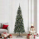 Albero di Natale artificiale VidaXL con 300 LED verdi, 210 cm in PVC e plastica e acciaio