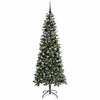 Albero di Natale artificiale VidaXL con 300 LED verdi, 210 cm in PVC e plastica e acciaio