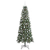 Vidaxl kunstkerstboom met 300 led groen 210 cm pvc en plastic en staal