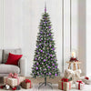 Albero di Natale artificiale VidaXL con 300 LED verdi, 210 cm in PVC e plastica e acciaio